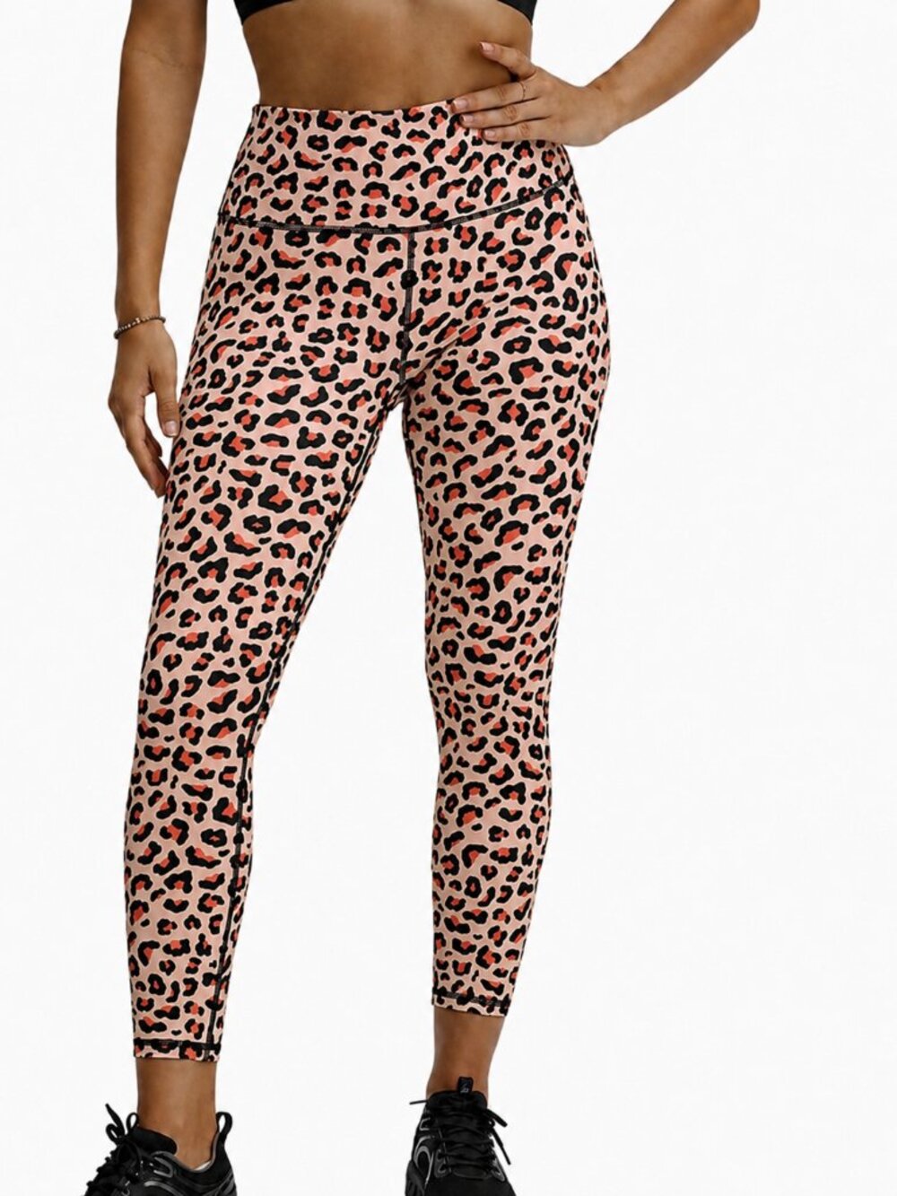 NWT Fabletics PowerHold High Waisted 7/8 Leopard Leggings Size XL